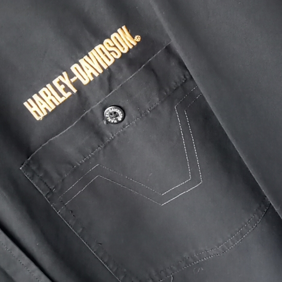 Harley-Davidson® Black Amazingly Embroidered 👔 - Picture 11 of 16